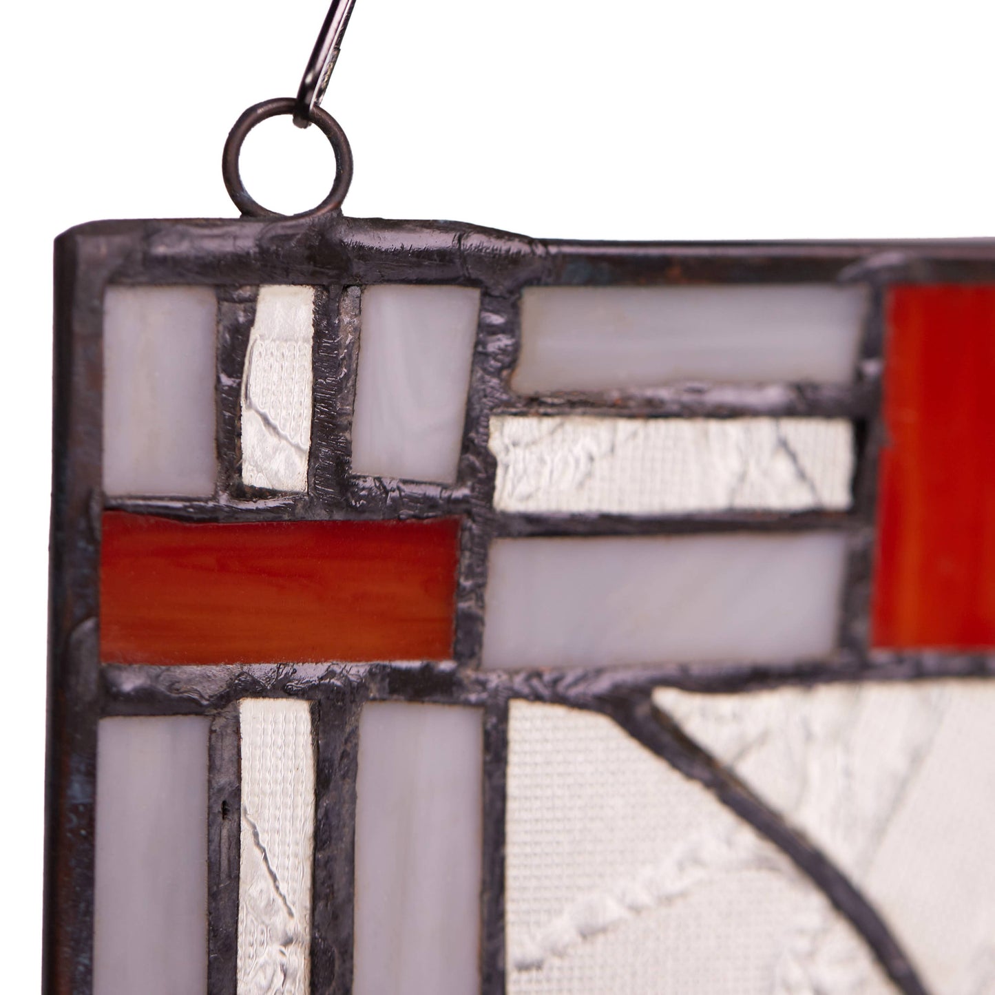 11"H Clara the Cardinal Red Stained Glass Window Panel