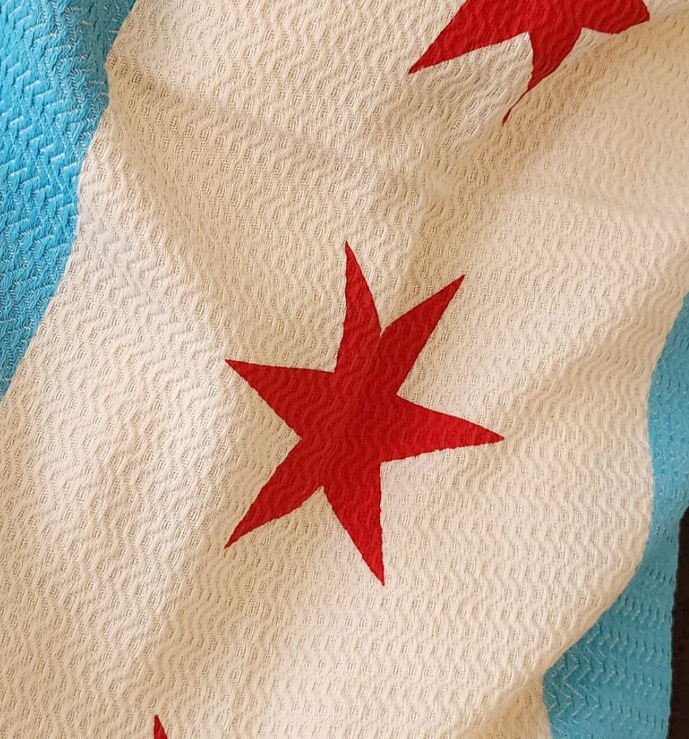 Spring Turkish Blanket - Chicago Flag