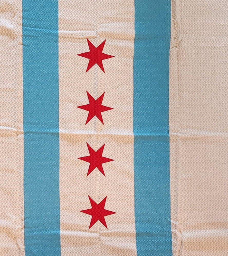 Spring Turkish Blanket - Chicago Flag