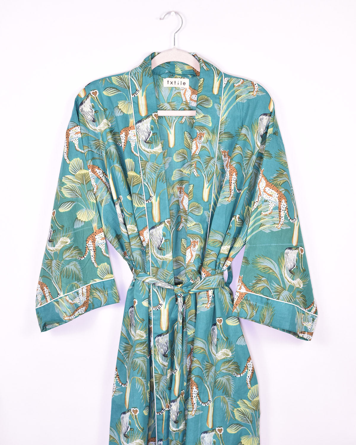 Lightweight Cotton Robe / Kimono - Monkey Forest