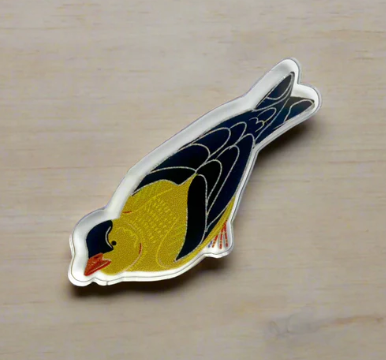 Acrylic Pin (Goldfinch)