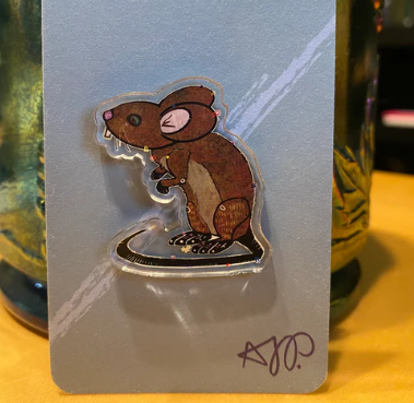 Acrylic Pin (Mouse)