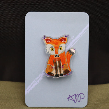 Acrylic Pin (Fox)