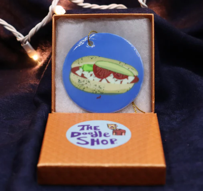 Hot Dog Ornament