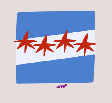 Chicago Flag Coaster