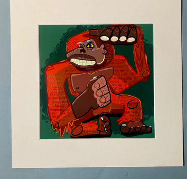 Orangutan Matted Print