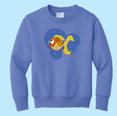Goldfish Hand Pressed Graphic Sweatshirt (Youth)