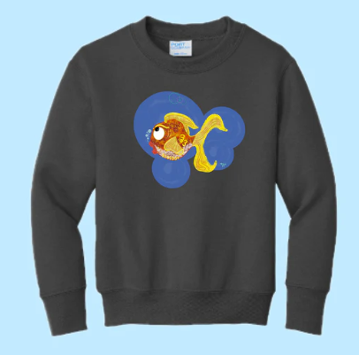 Goldfish Hand Pressed Graphic Sweatshirt (Youth)