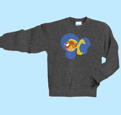 Goldfish Hand Pressed Graphic Sweatshirt (Youth)