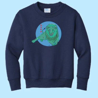 Lion Hand Pressed Graphic Sweatshirt (Youth)