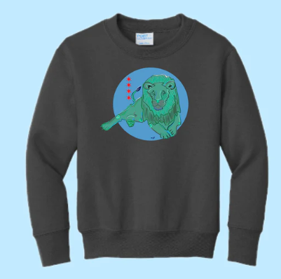 Lion Hand Pressed Graphic Sweatshirt (Youth)