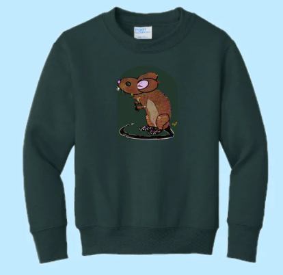Mouse Hand Pressed Graphic Sweatshirt (Youth)
