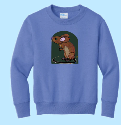 Mouse Hand Pressed Graphic Sweatshirt (Youth)