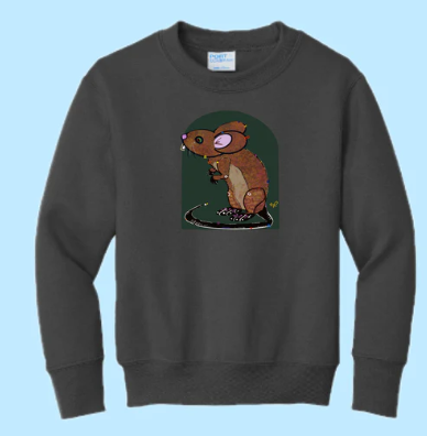 Mouse Hand Pressed Graphic Sweatshirt (Youth)