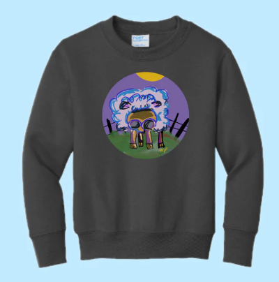 Need A Haircut Hand Pressed Graphic Sweatshirt (Youth)