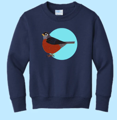 Robin Hand Pressed Graphic Sweatshirt (Youth)