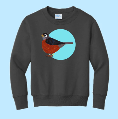 Robin Hand Pressed Graphic Sweatshirt (Youth)