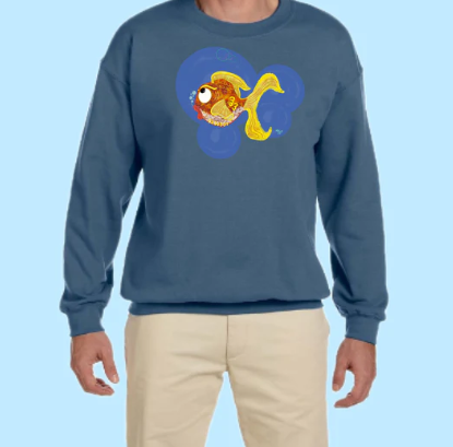 Goldfish Hand Pressed Graphic Sweatshirt