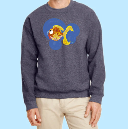 Goldfish Hand Pressed Graphic Sweatshirt