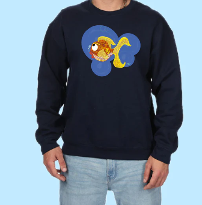 Goldfish Hand Pressed Graphic Sweatshirt