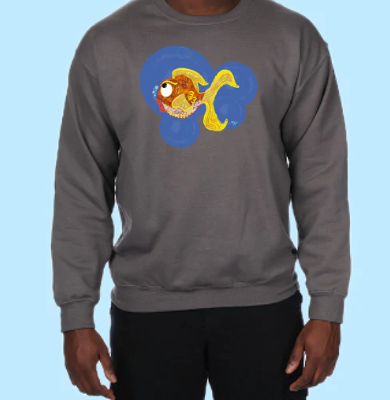 Goldfish Hand Pressed Graphic Sweatshirt