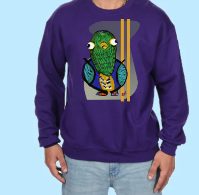 Pigeon Hand Pressed Graphic Sweatshirt