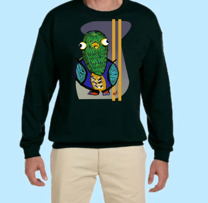 Pigeon Hand Pressed Graphic Sweatshirt