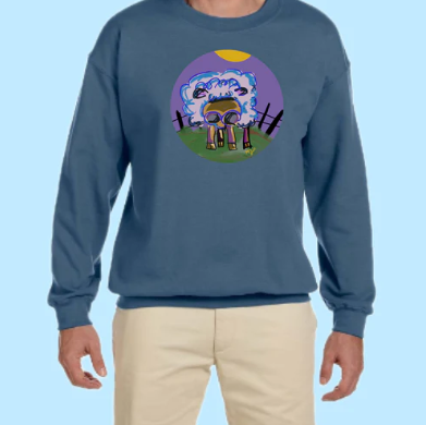 Need A Haircut Hand Pressed Graphic Sweatshirt