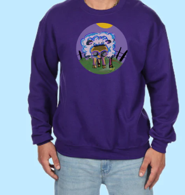 Need A Haircut Hand Pressed Graphic Sweatshirt