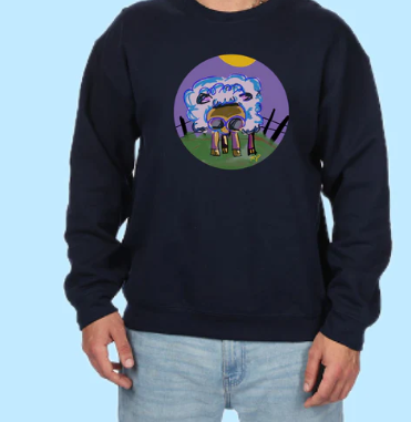Need A Haircut Hand Pressed Graphic Sweatshirt