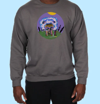 Need A Haircut Hand Pressed Graphic Sweatshirt