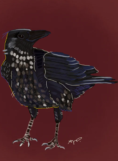 Raven Greeting Card