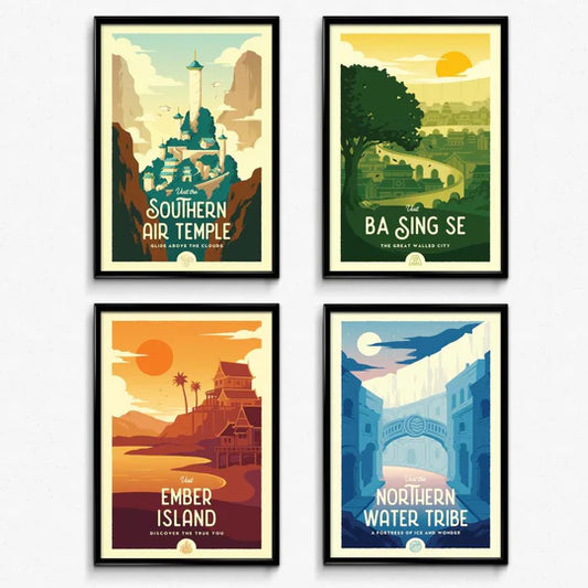 Avatar Retro Mini Poster Bundle (Set of 4)