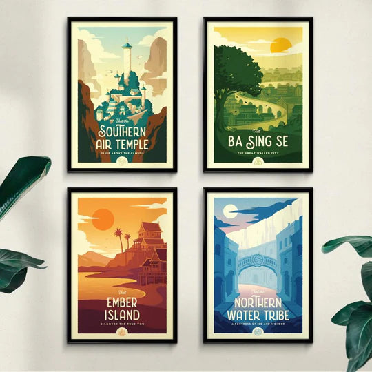 Avatar Retro Mini Poster Bundle (Set of 4)