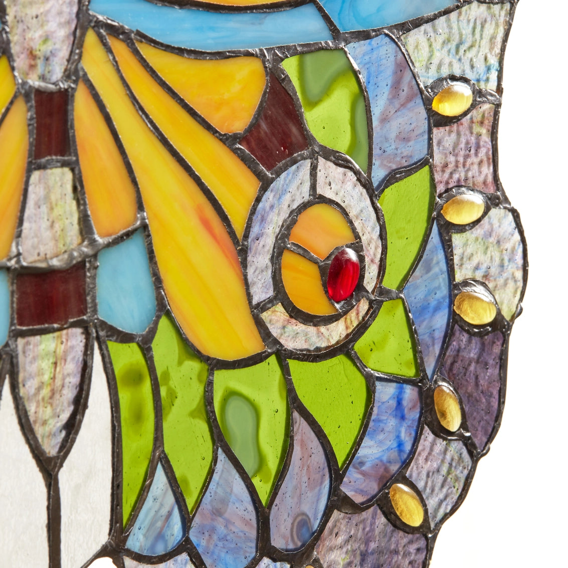 Blue, Yellow & Green Butterfly Window Panel