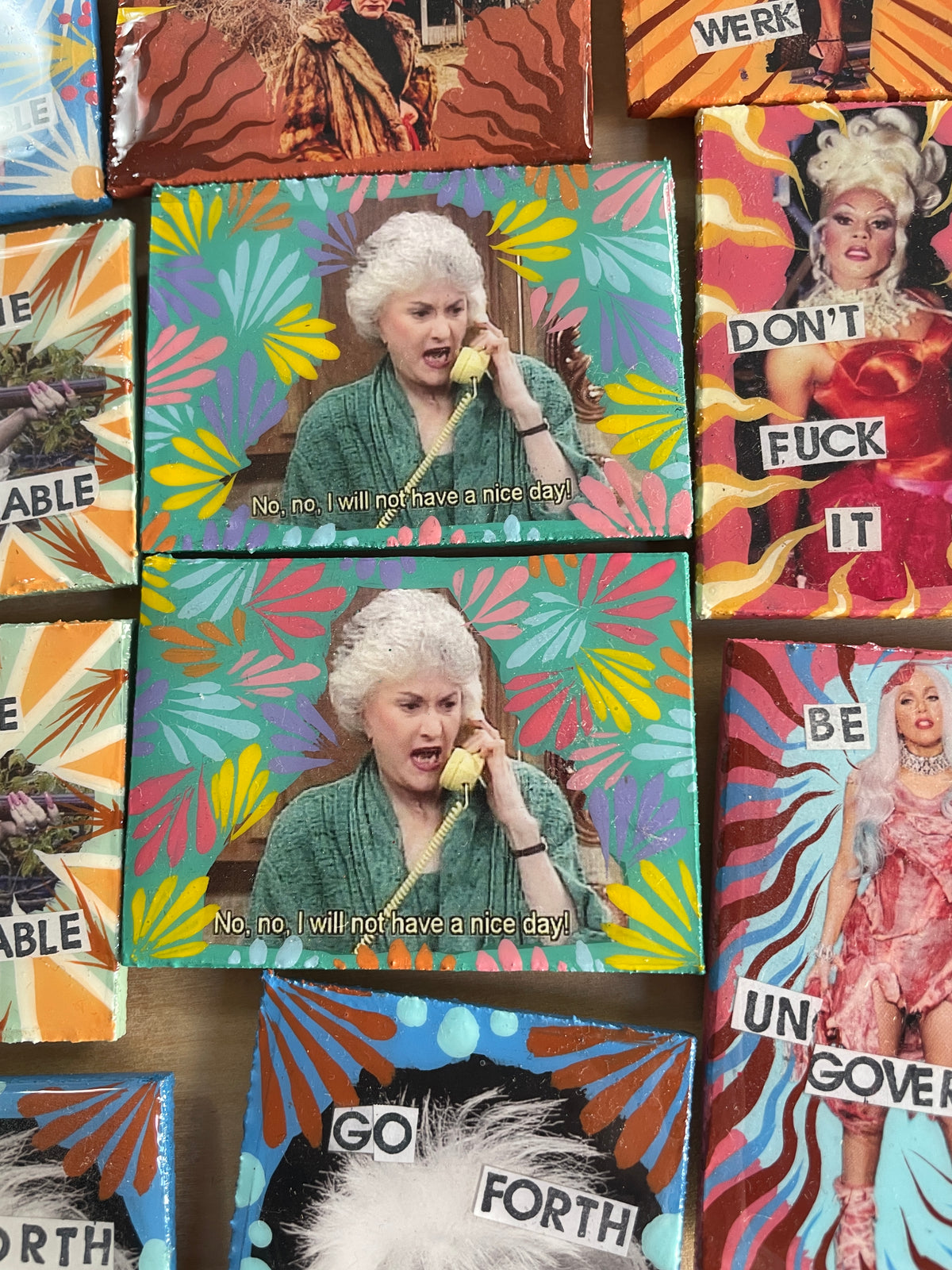 Golden Girls DOROTHY mini-shrine magnet