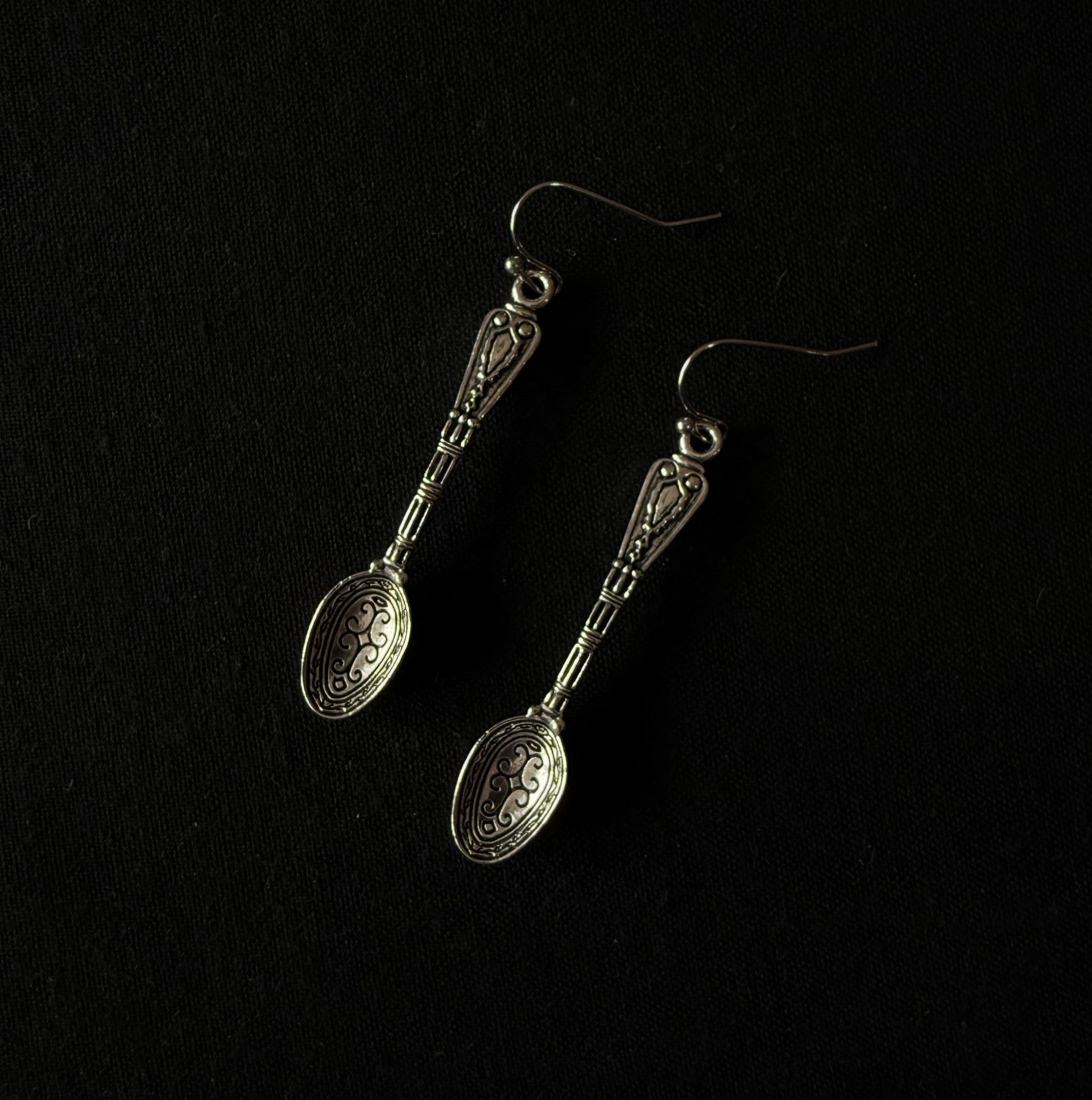 Fancy Spoon Earrings