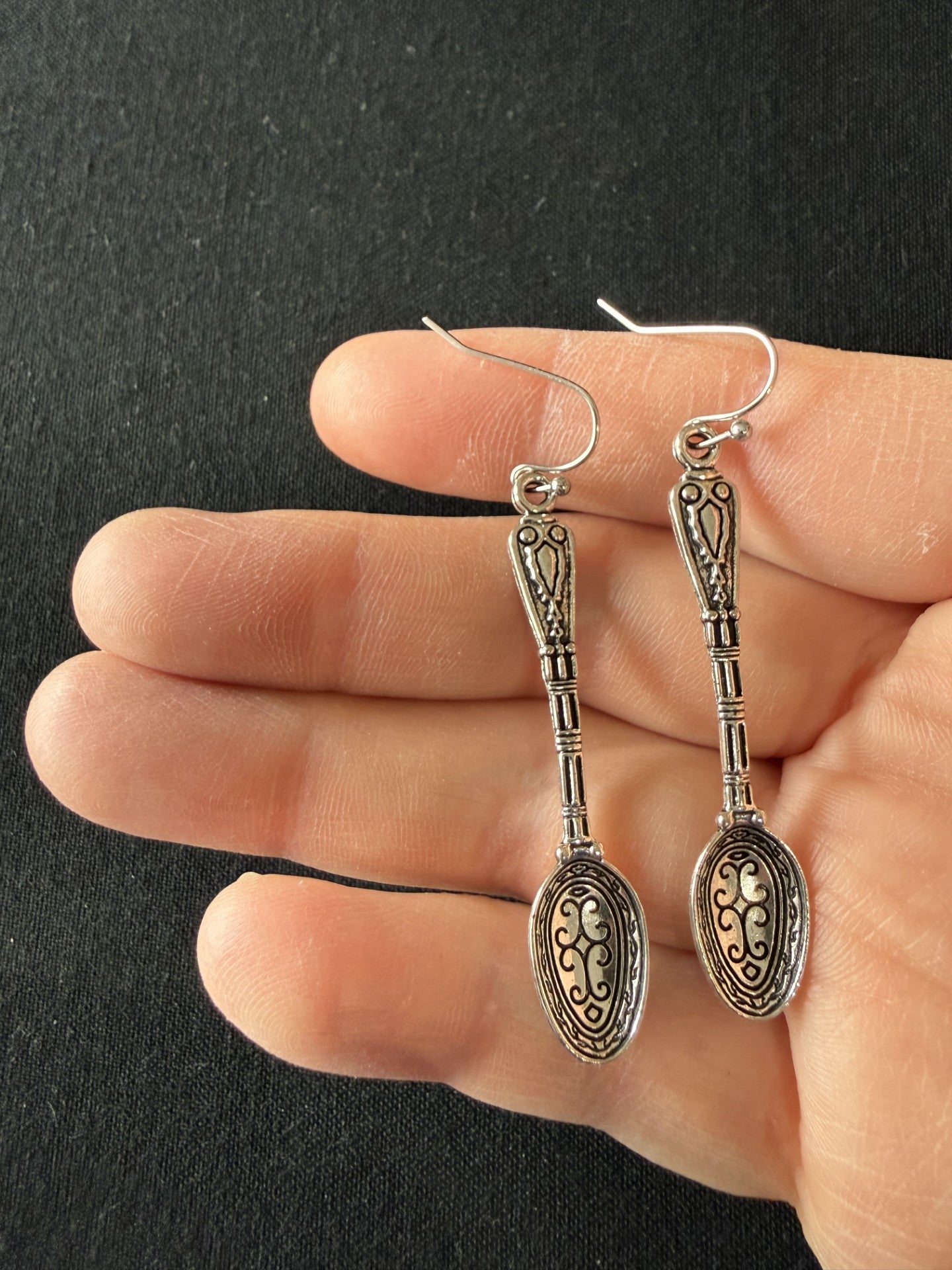 Fancy Spoon Earrings