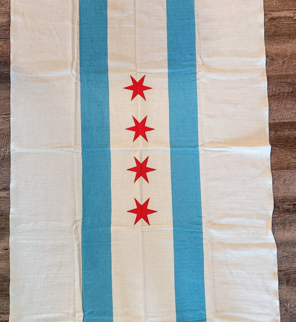 Spring Turkish Blanket - Chicago Flag