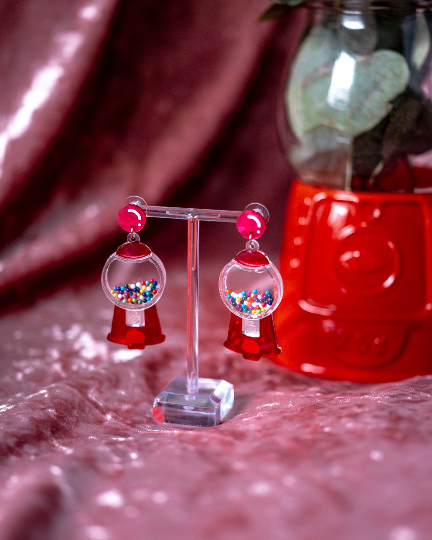 Gumball Machine Shaker Earrings
