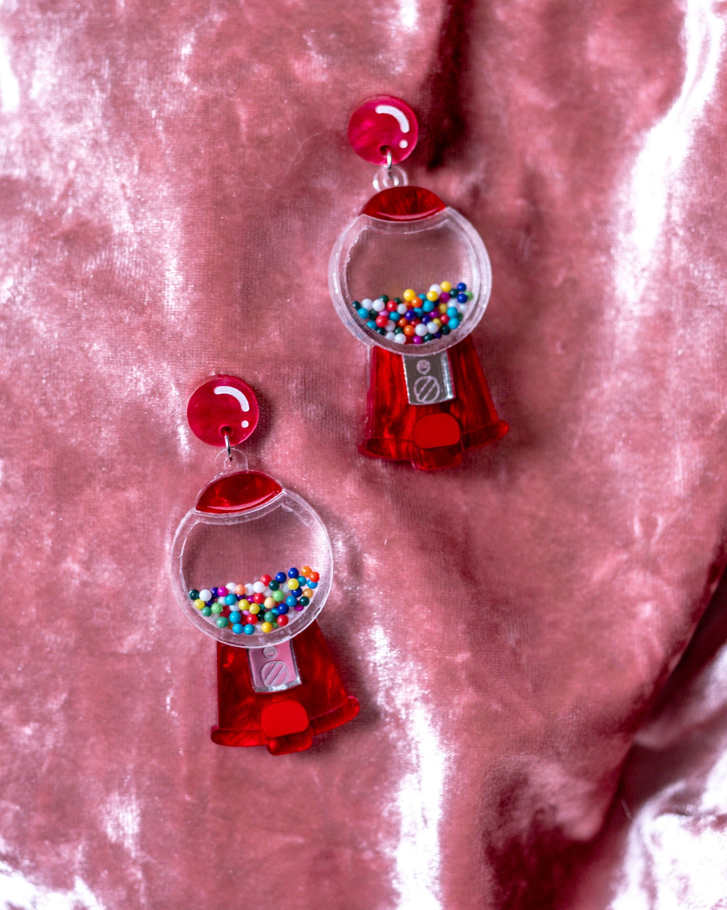 Gumball Machine Shaker Earrings