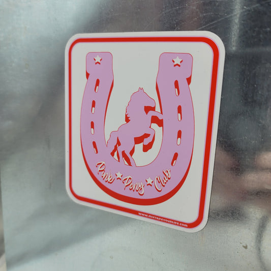Pink Pony Club Fridge Magnet