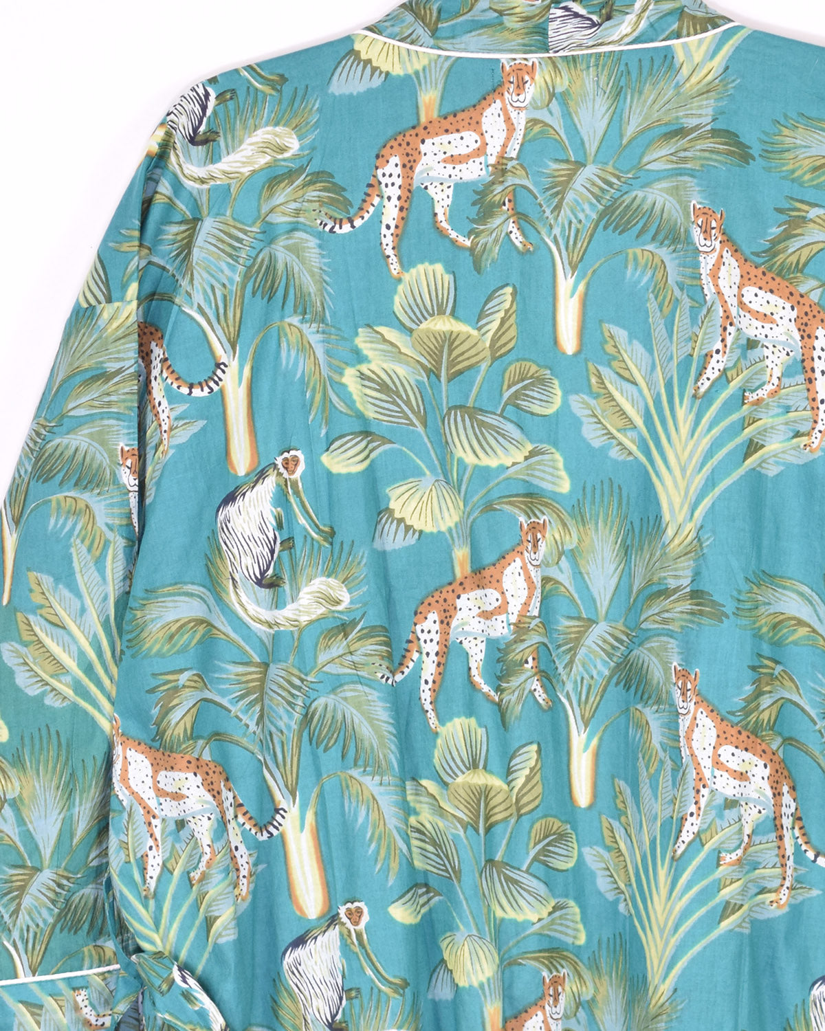 Lightweight Cotton Robe / Kimono - Monkey Forest