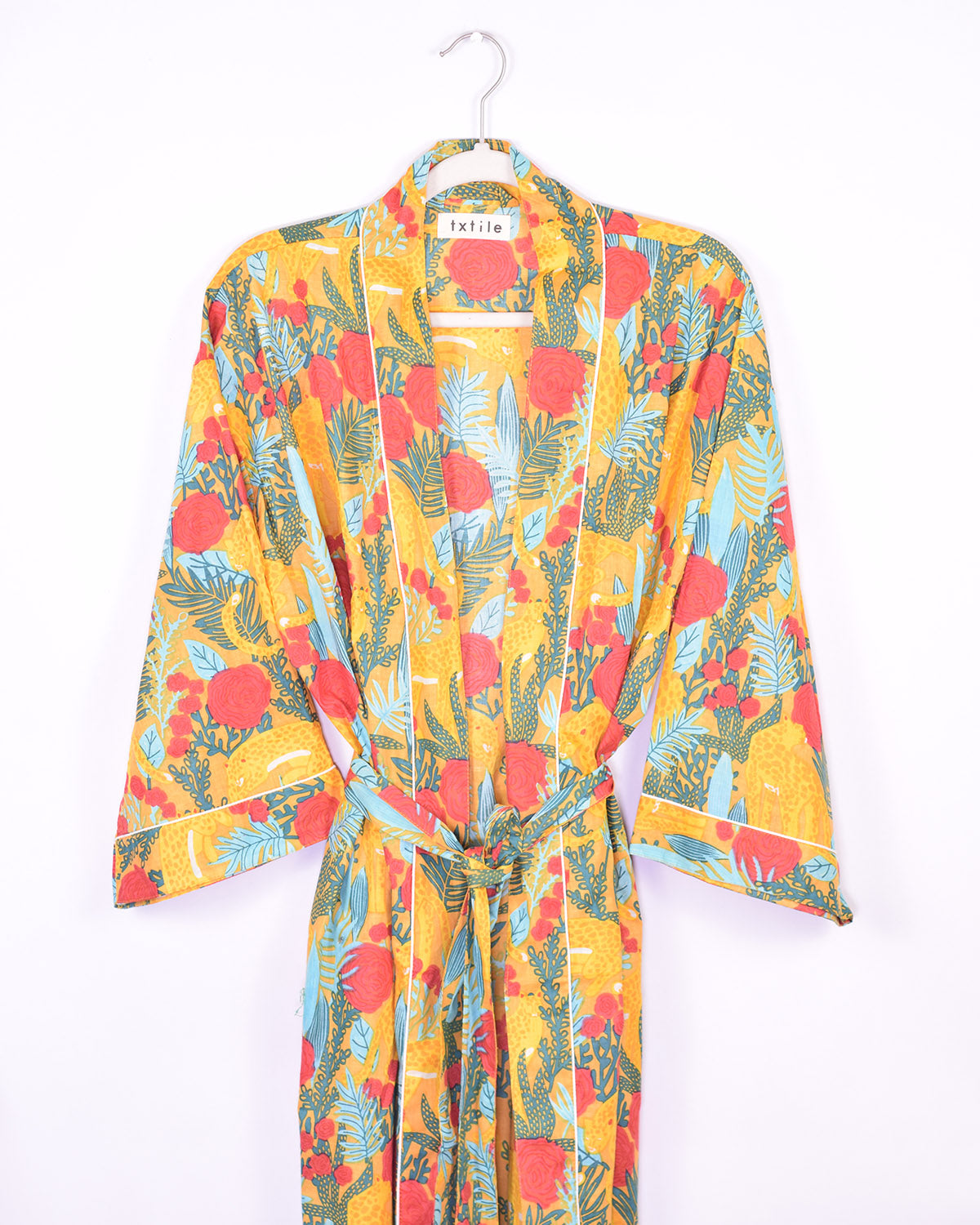 Lightweight Cotton Robe / Kimono - Morning Jungle