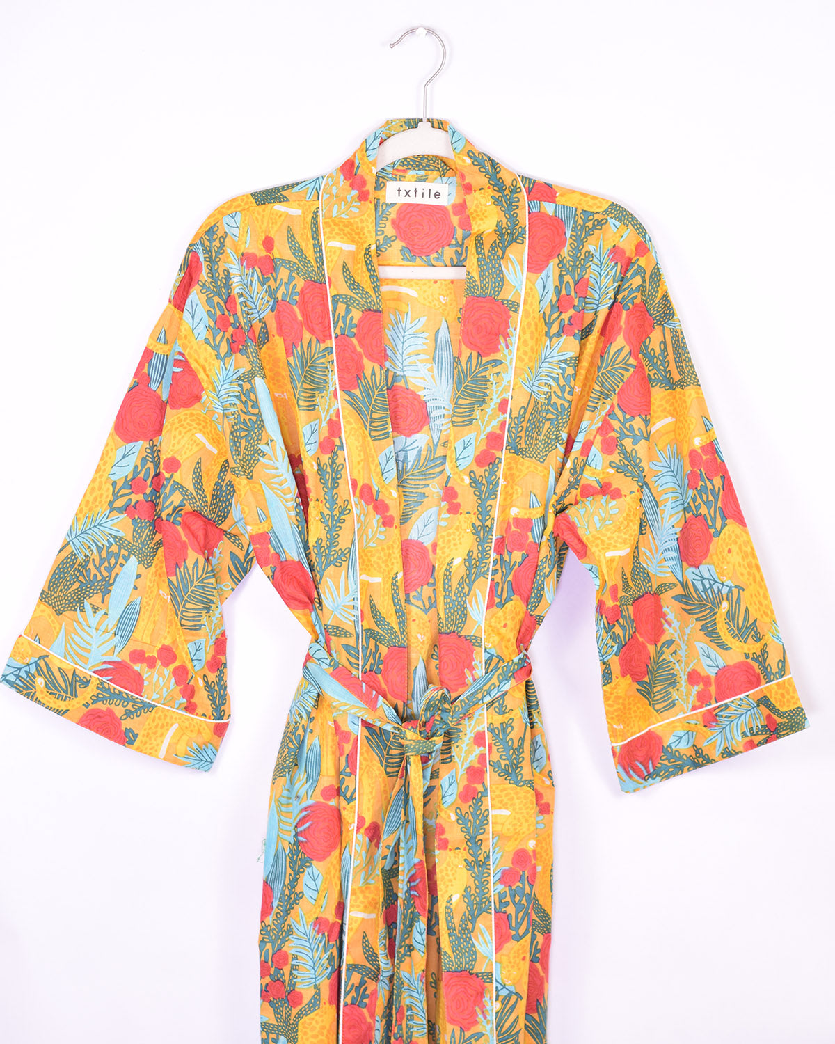 Lightweight Cotton Robe / Kimono - Morning Jungle