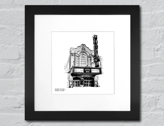The Music Box Theatre | Art Print