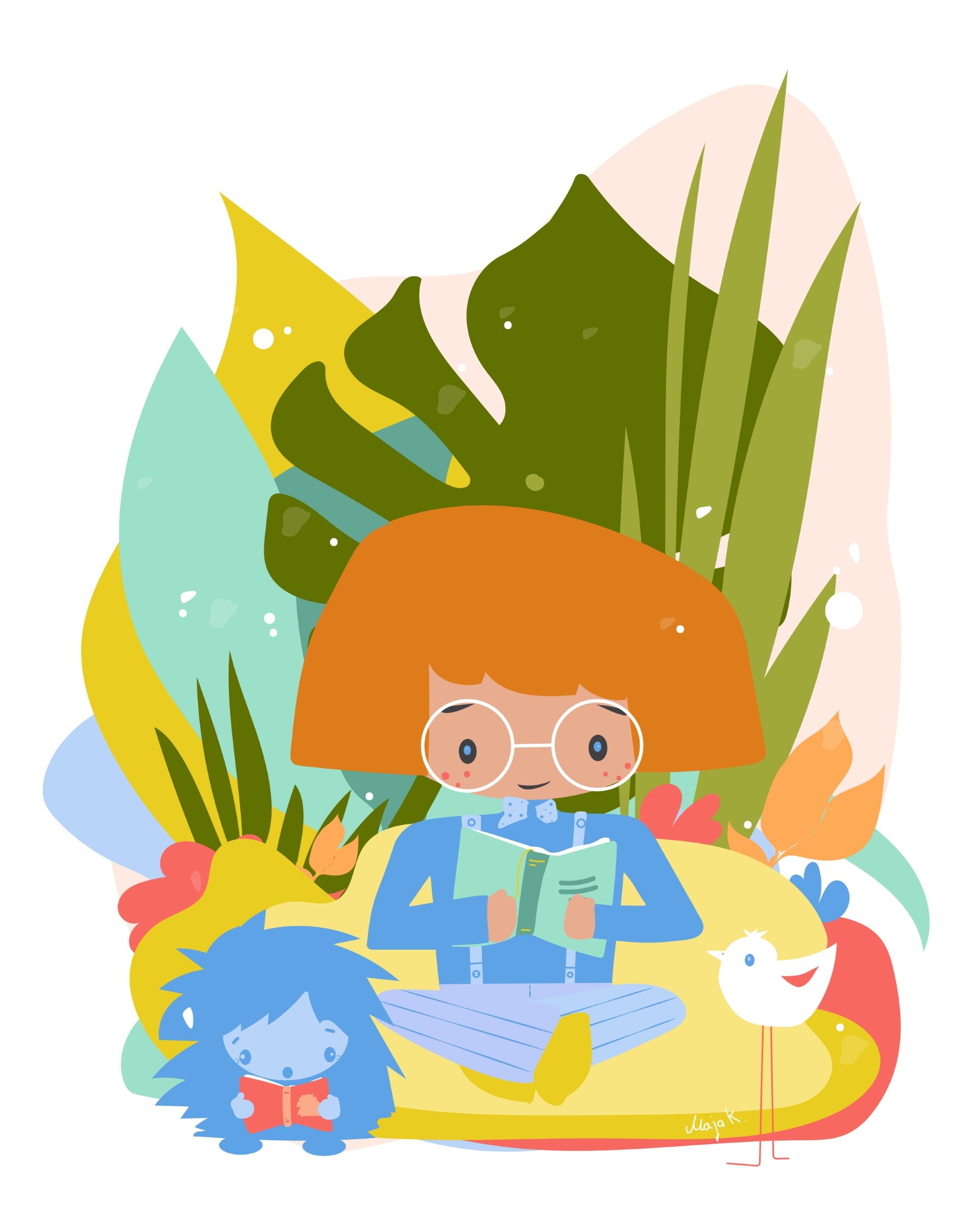 Plants & Books 8x10 print