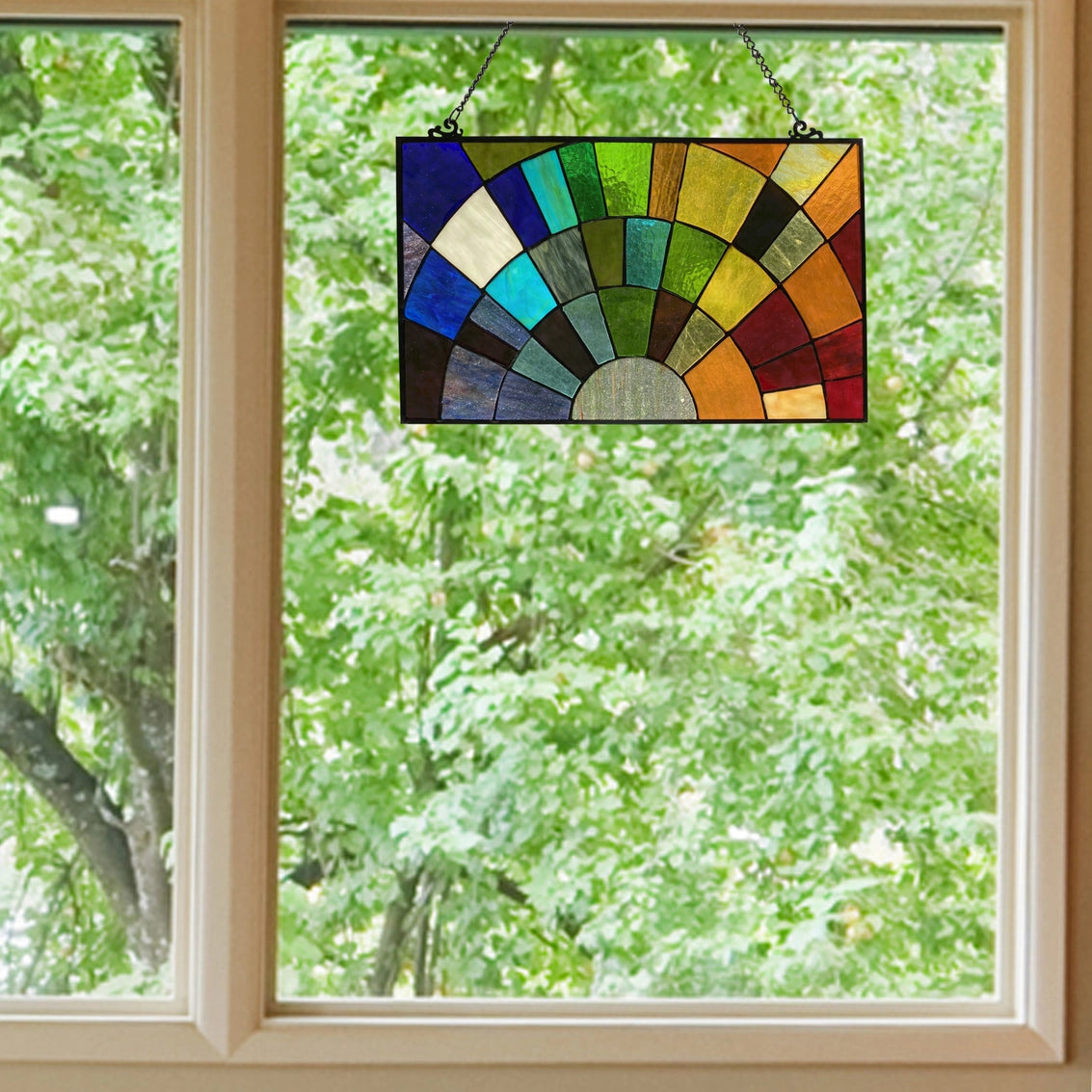 Multicolor Rays of Sunshine Window Panel