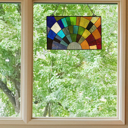 Multicolor Rays of Sunshine Window Panel