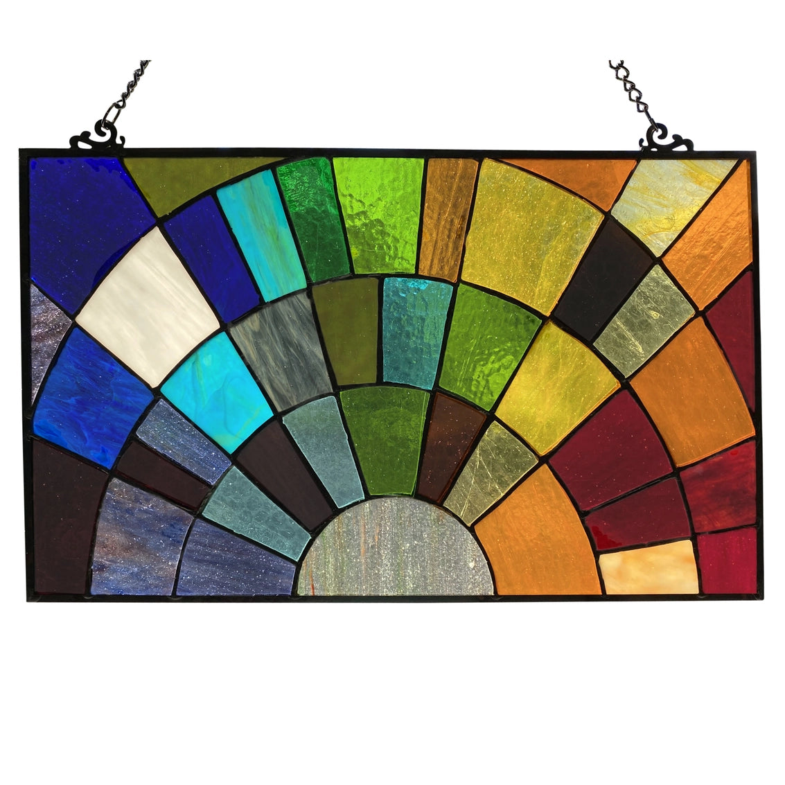 Multicolor Rays of Sunshine Window Panel